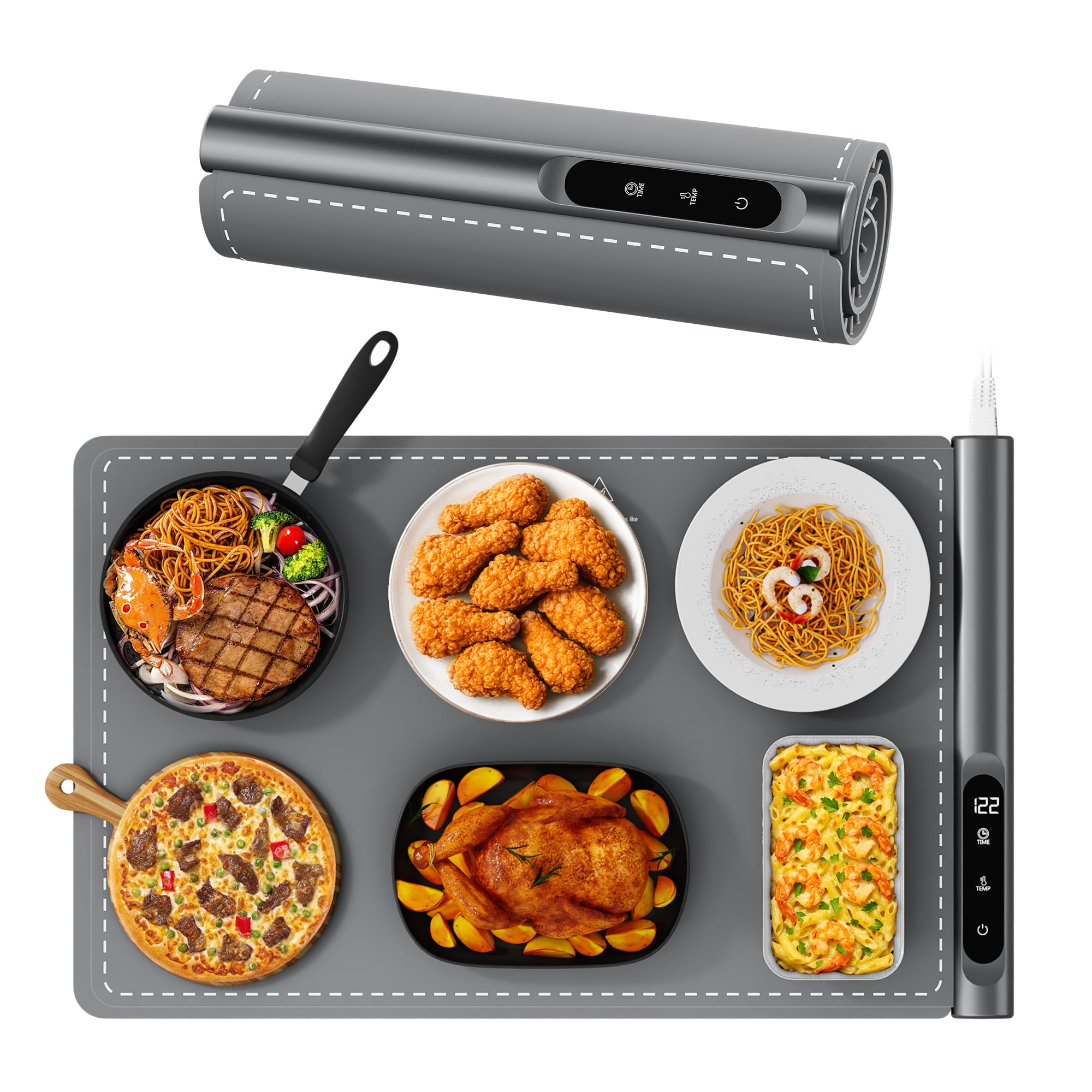 Newise Graphene Electric Food Warming Mat with 6 Heat Settings