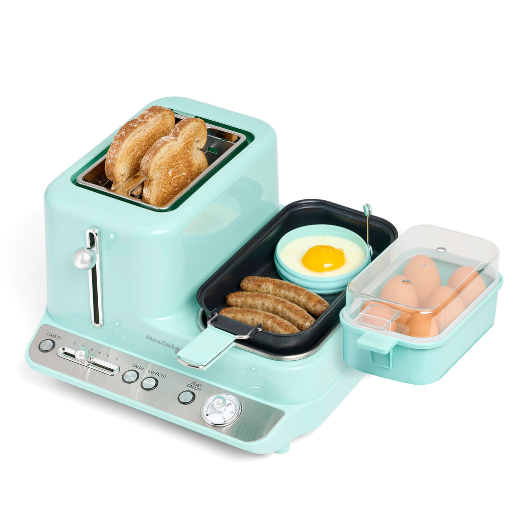 Nostalgia 3-in-1 Electric Breakfast Station with Coffee Maker