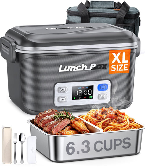 BYLTRNOW 1.5L Rechargeable Cordless Heated Lunch Box