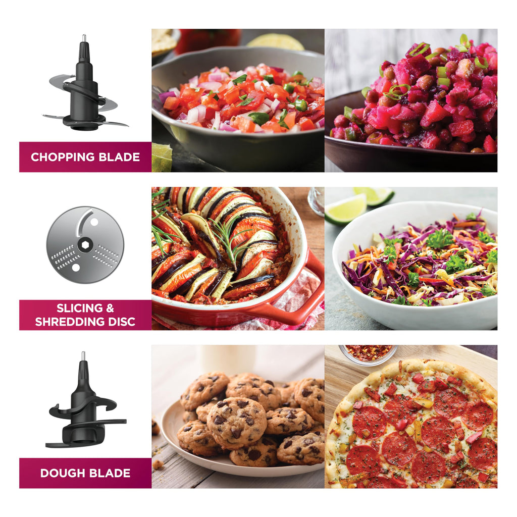 Ninja Food Processor, Professional Plus,4 Functions for Chopping, Slicing, Purees & Dough with 9-Cup Processor Bowl, Food Chute & Pusher