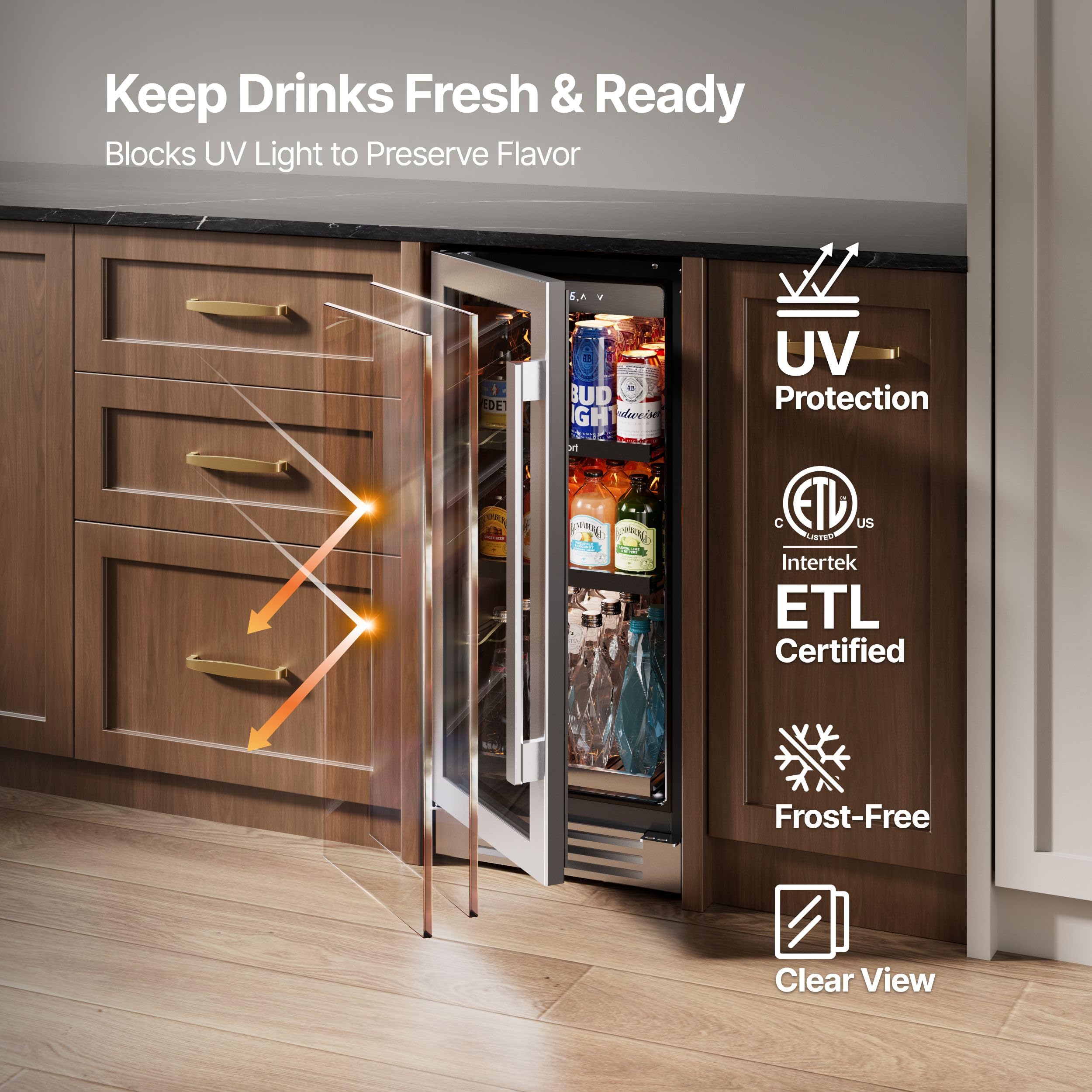 Ca'Lefort Built-In or Freestanding Beverage Refrigerator